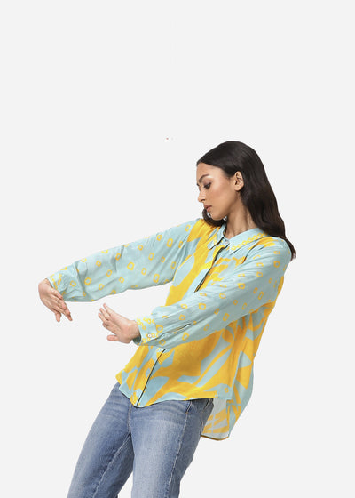 Tsuba Shirt Yellow Fashion Yam
