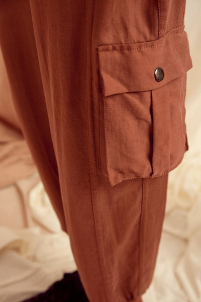 TUSCANY WORKER PANTS - COPPER BROWN Jacket Canvas & Weaves