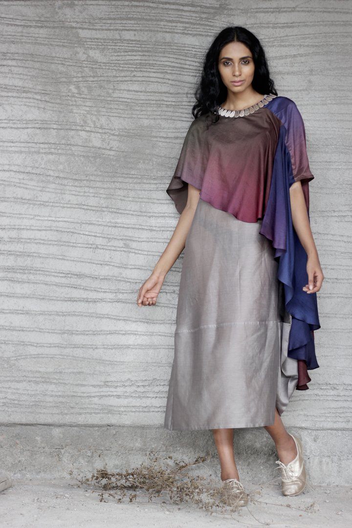 Twilight ombre cape Fashion Sartorial by Swati 