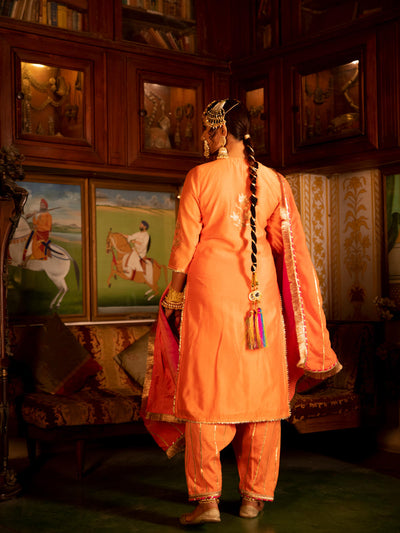 Ulfat Chanderi Silk Kurta Salwar Set Fashion Maison Shefali