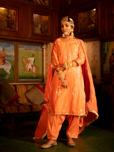 Ulfat Chanderi Silk Kurta Salwar Set Fashion Maison Shefali