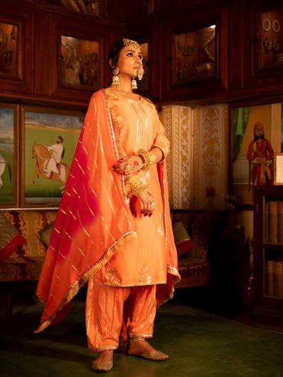 Ulfat Chanderi Silk Kurta Salwar Set Fashion Maison Shefali