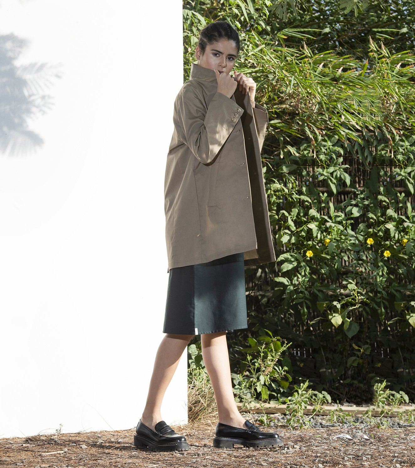 Umber Car Coat Fashion Khara Kapas