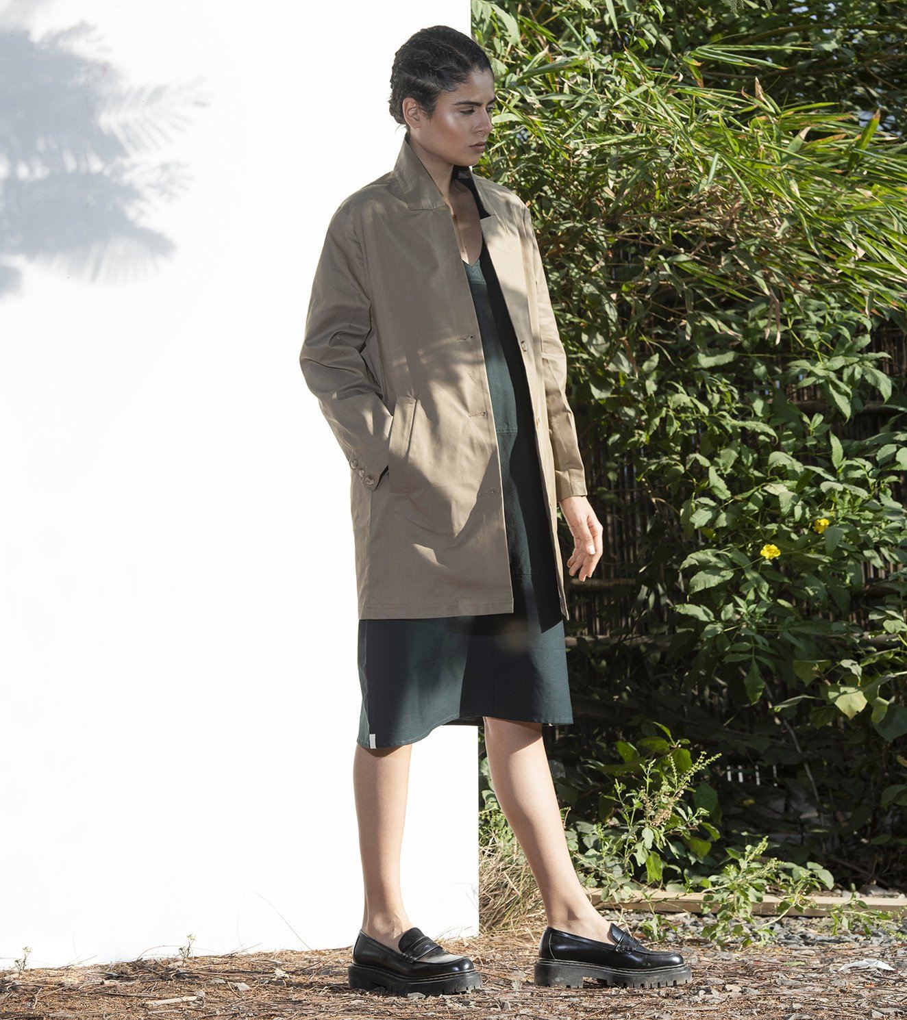 Umber Car Coat Fashion Khara Kapas