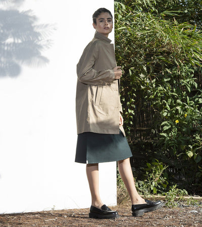 Umber Car Coat Fashion Khara Kapas