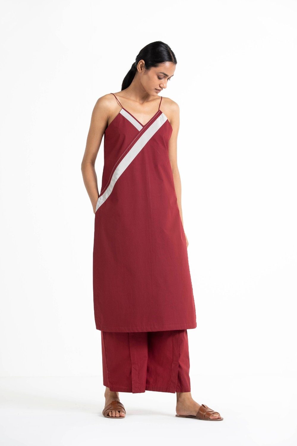V Neck Slip - Applique Stripe Fashion THREE