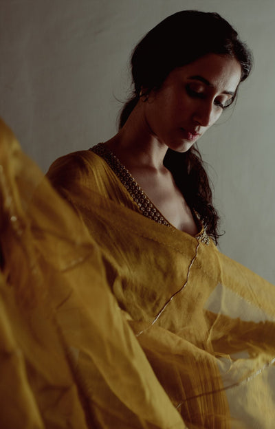 Vara Yellow Anarkali Set Fashion DOT