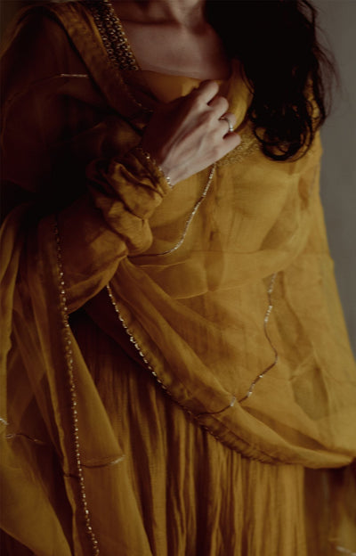 Vara Yellow Anarkali Set Fashion DOT