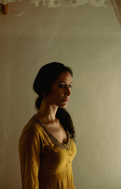 Vara Yellow Anarkali Set Fashion DOT