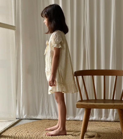 White Ash Frock Kids Khara Kapas Kids
