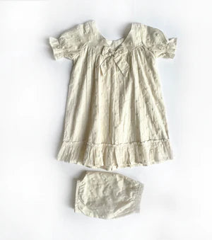 White Ash Frock Kids Khara Kapas Kids