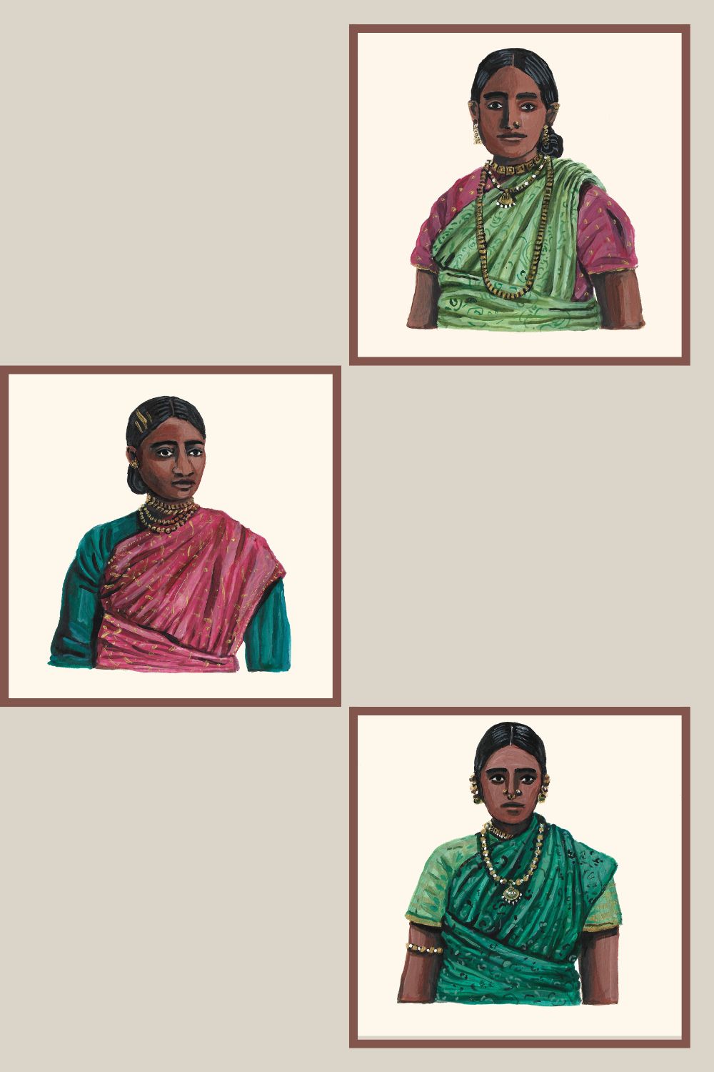 WOMEN OF CEYLON SERIES 2- SET 1 Art Namrata Kumar