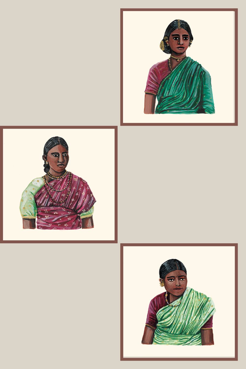 WOMEN OF CEYLON SERIES 2- SET 2 Art Namrata Kumar