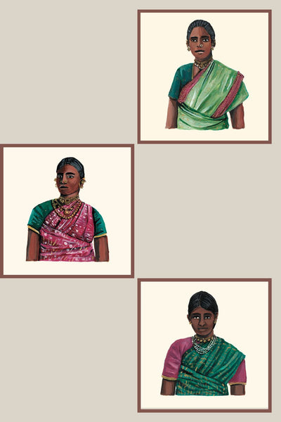 WOMEN OF CEYLON SERIES 2- SET 3 Art Namrata Kumar