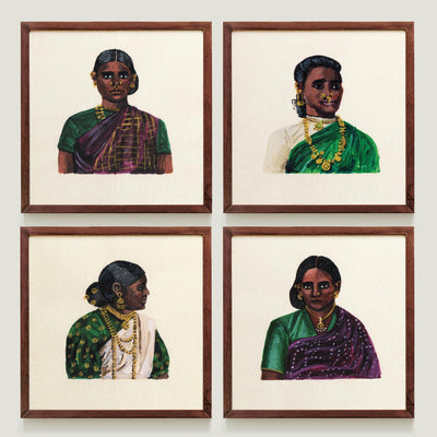 WOMEN OF CEYLON SET 2 Art Namrata Kumar 