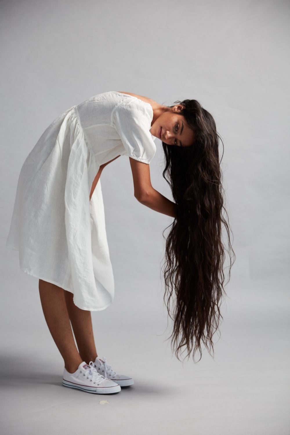 Women's Linen Farm Dress Fashion Saphed