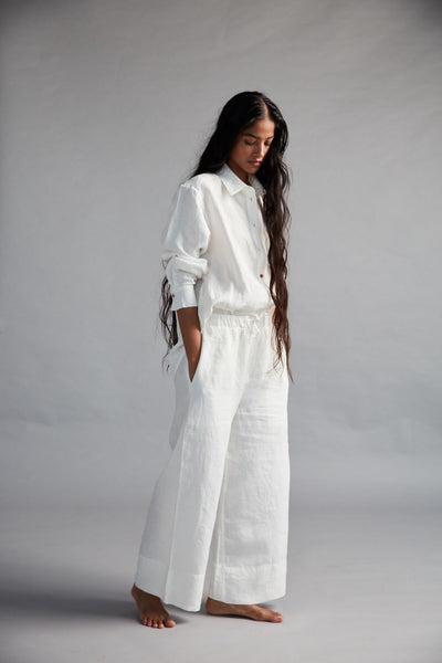 Women's Linen Oversized Shirt Fashion Saphed