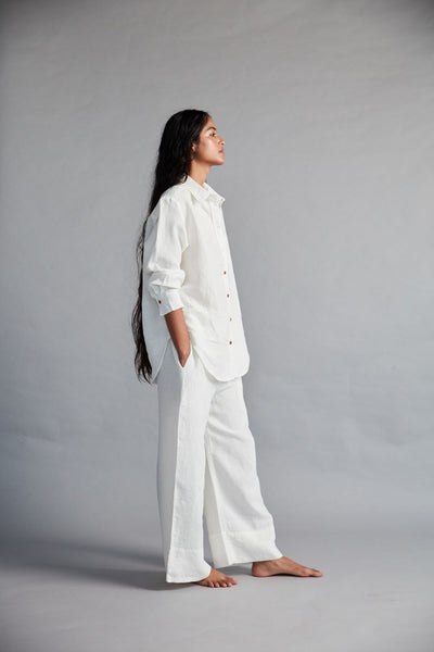 Women's Linen Oversized Shirt Fashion Saphed