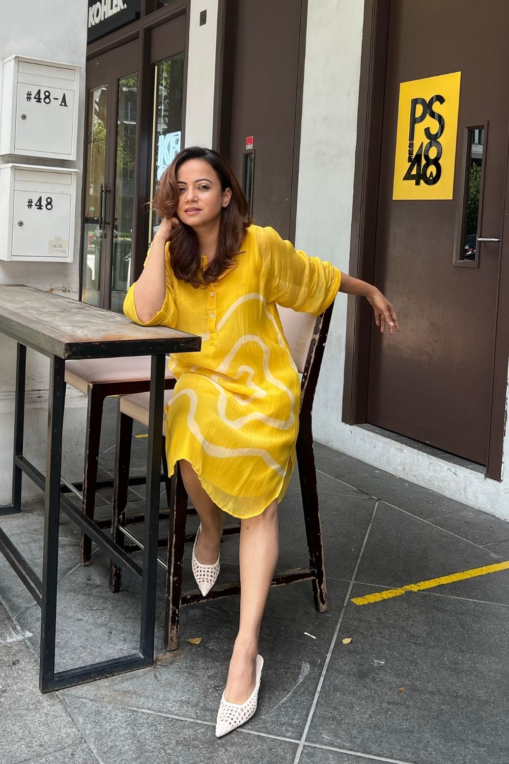 Yaz Dress Yellow Fashion Nirjara