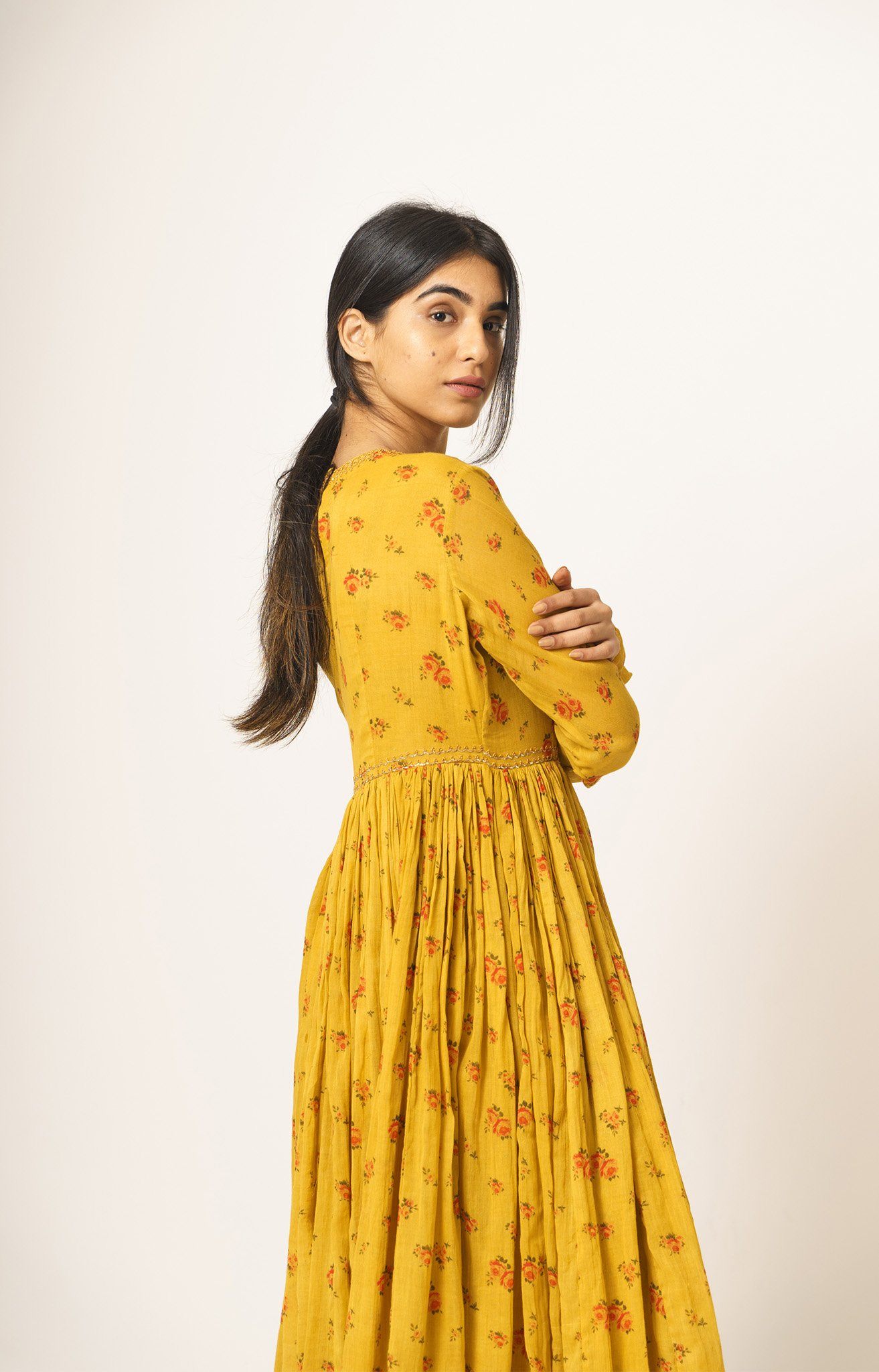 Yellow Aayat Anarkali Fashion DOT