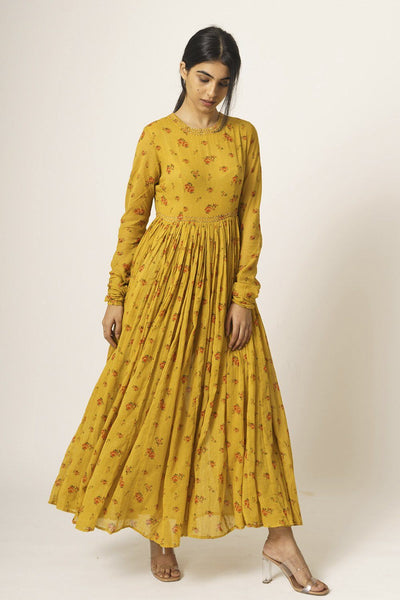 Yellow Aayat Anarkali Fashion DOT
