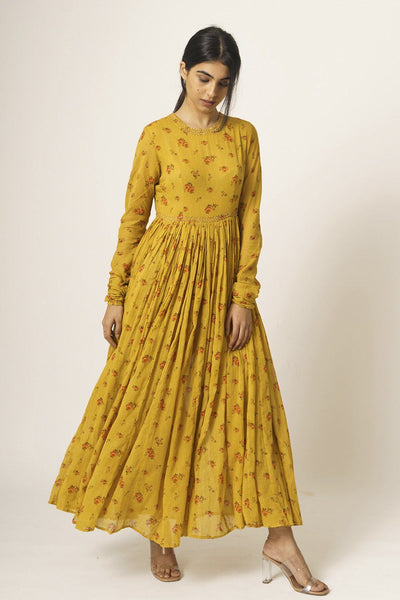 Yellow Aayat Anarkali Fashion DOT 