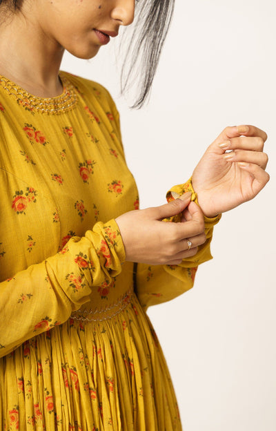 Yellow Aayat Anarkali Fashion DOT