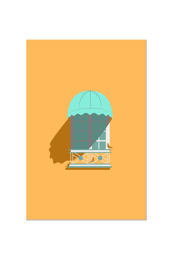 Yellow Light Window Art Kosha Shah 