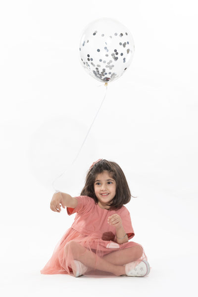 Yoke Dress- Dusty Rose Kids THREE Kids 