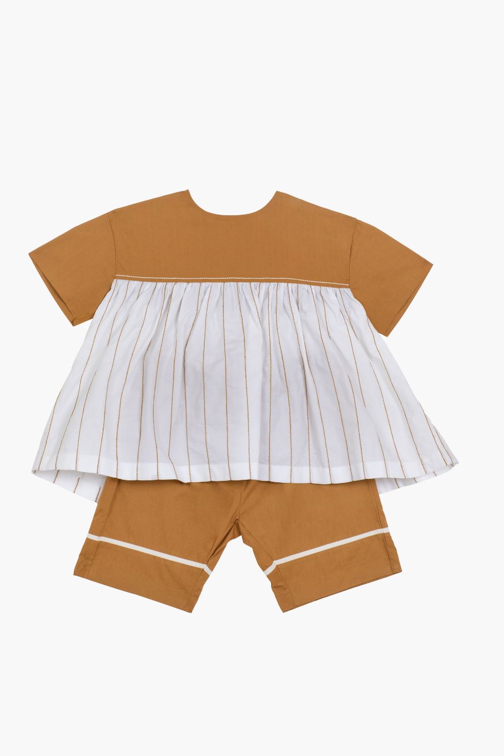 YOKE GATHER TOP CO-ORD- MUSTARD Kids THREE Kids 