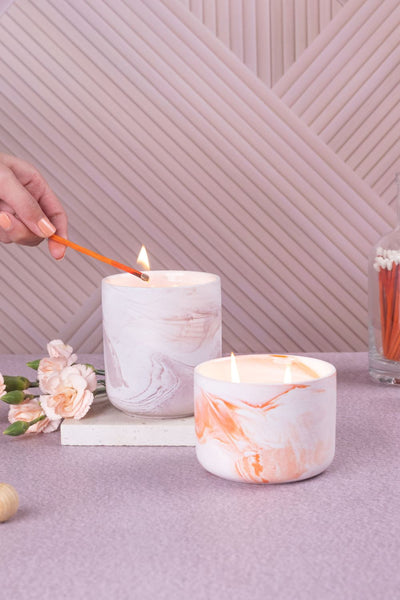 Zain Candle- Oak & Vanilla Home Gado Living